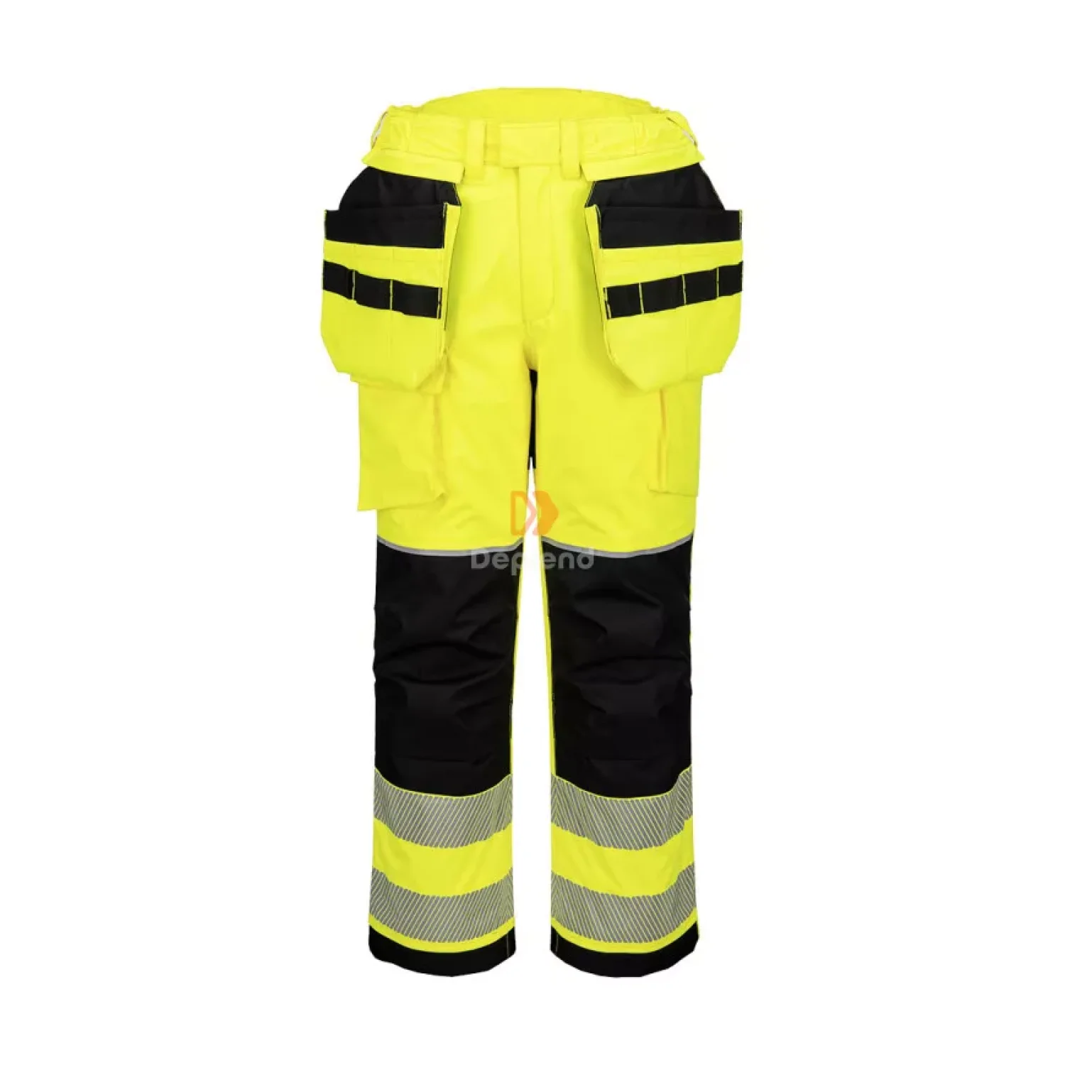 Portwest PW3 Modaflame Hi-Vis lángálló holster téli nadrág sárga / fekete