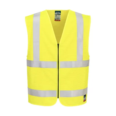Portwest Bizflame Hi-Vis FR cipzáras jól láthatósági mellény