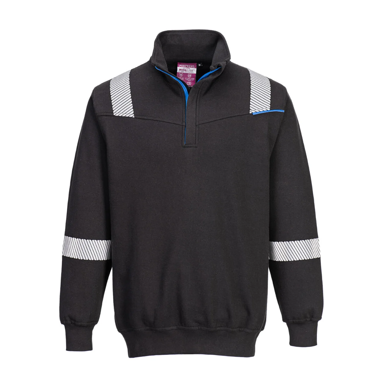 Portwest WX3 Flame Resistant Sweatshirt fekete