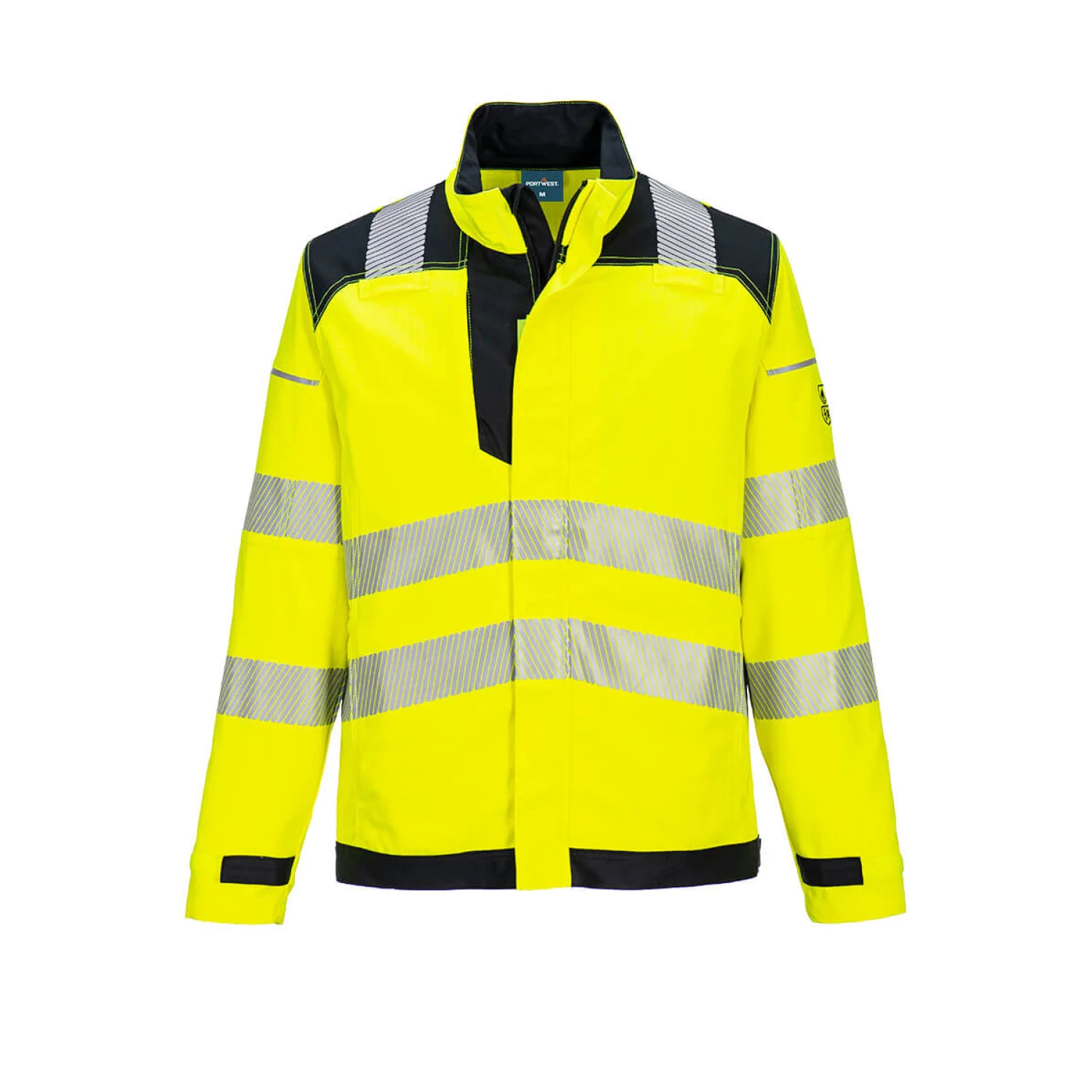 Portwest PW3 FR Modaflame Hi-Vis lángálló kabát Sárga/Fekete