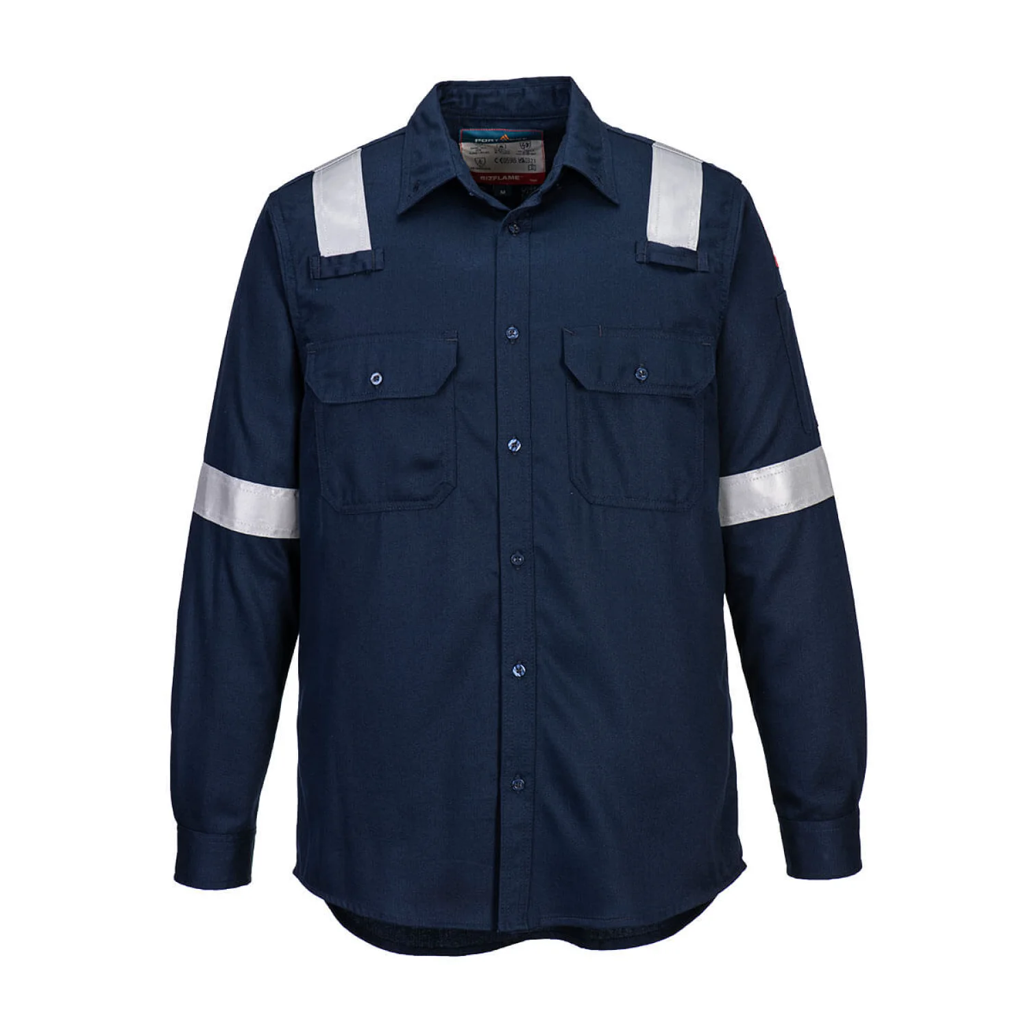 Portwest FR Lightweight könnyű lángálló antisztatikus ing Navy