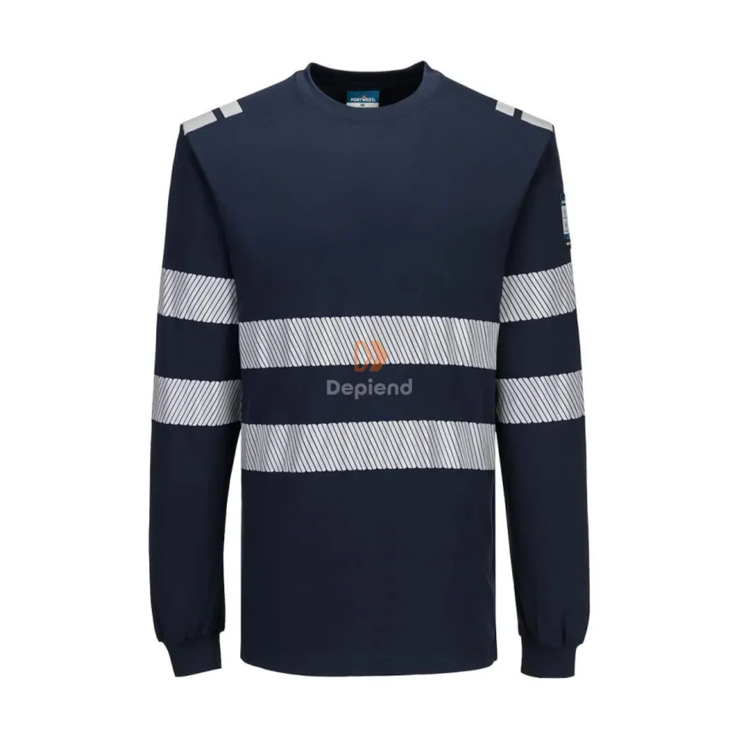 Portwest PW3 Modaflame Knit FR lángálló hosszú ujjú póló sötét tengerészkék
