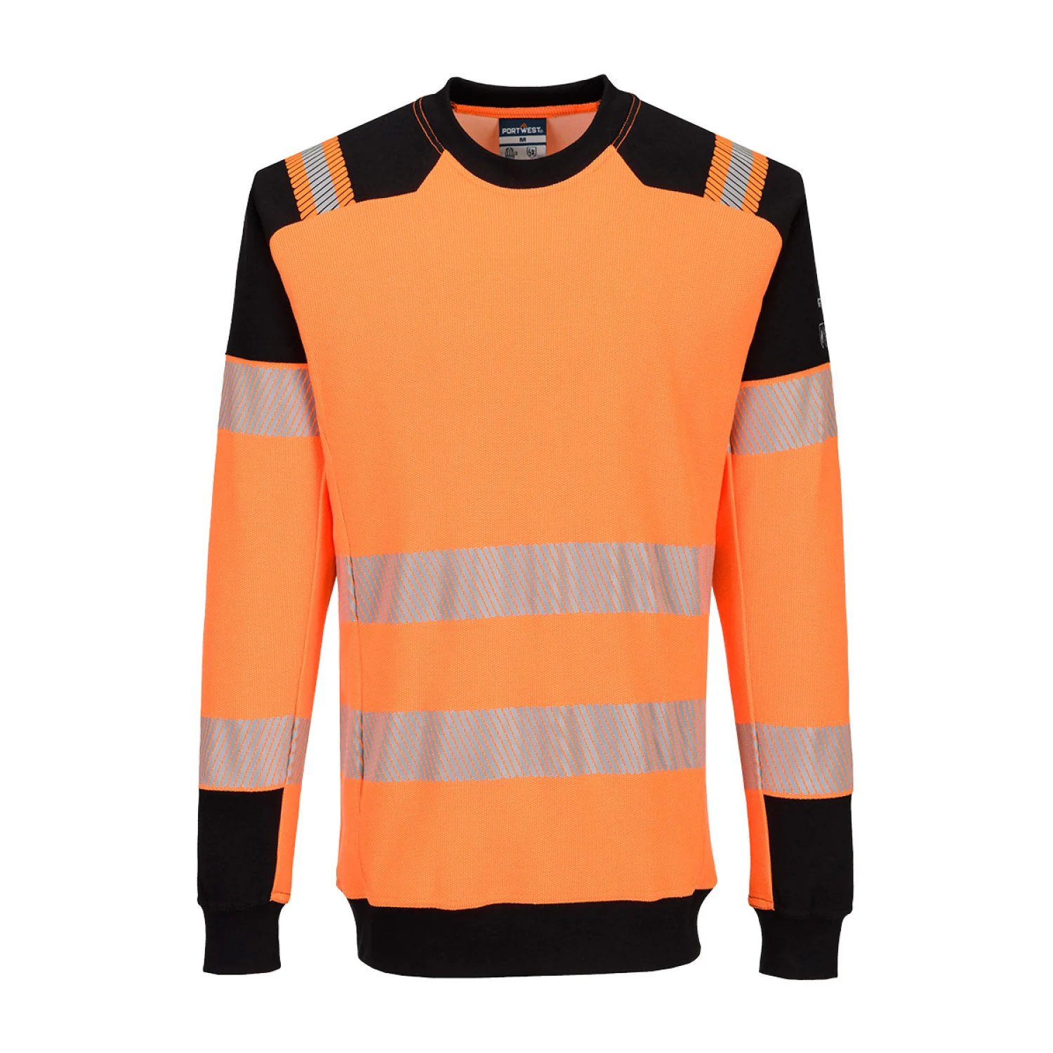 Portwest PW3 Modaflame Knit Hi-Vis lángálló pulóver narancs/fekete