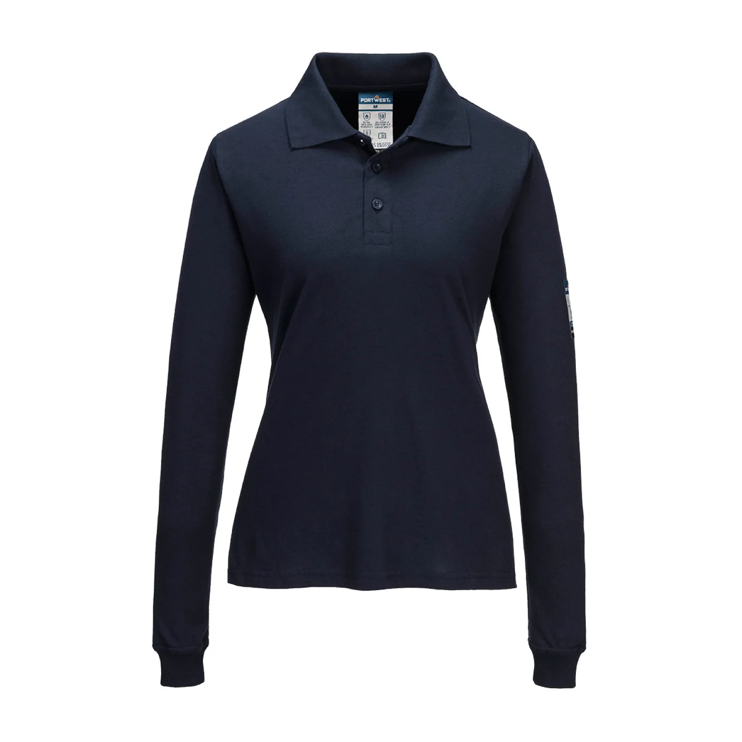 Portwest Modaflame Knit FR lángálló női hosszú ujjú pólóing Navy