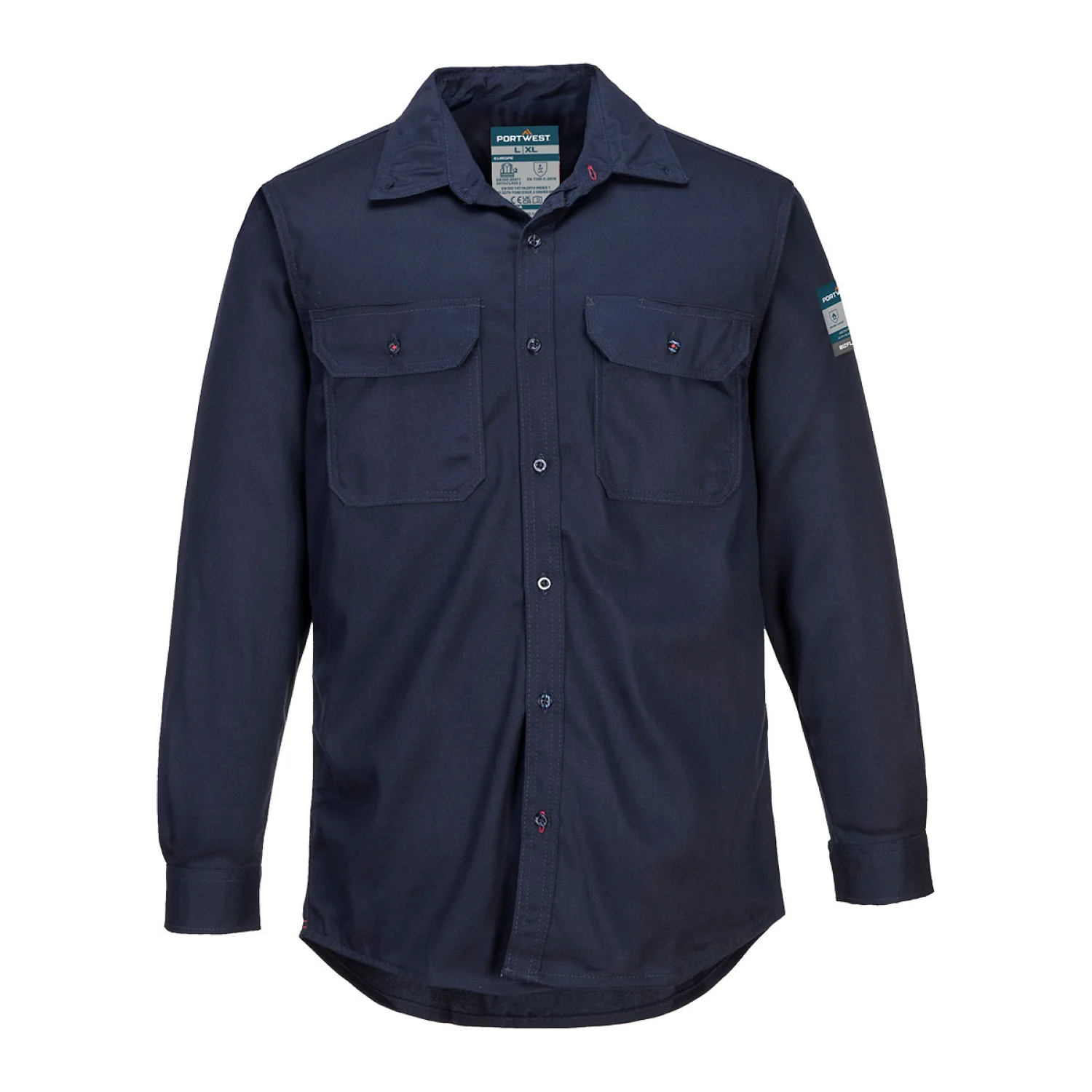 Portwest Bizflame 88/12 FR lángálló ing Navy