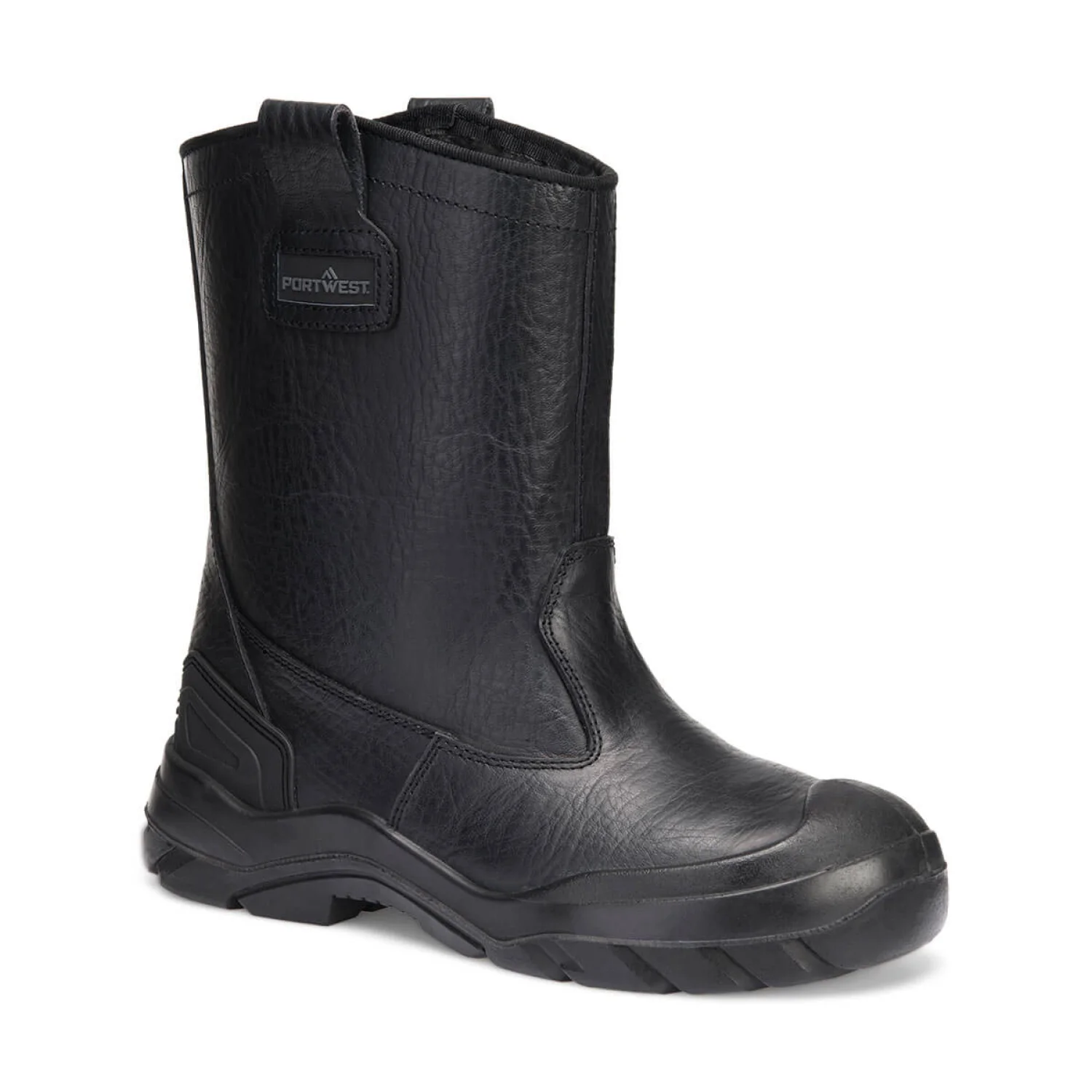 Portwest Steel Leather Rigger munkavédelmi csizma S3 CI S3 fekete