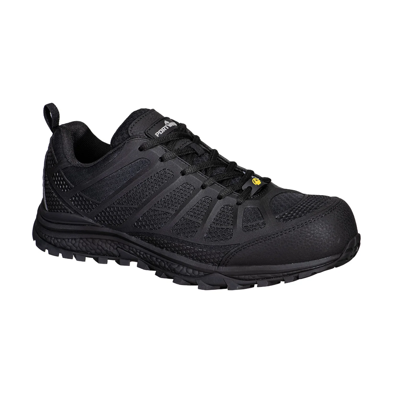 Portwest Textil munkavédelmi cipő S1PS ESD SR FO S1PS fekete