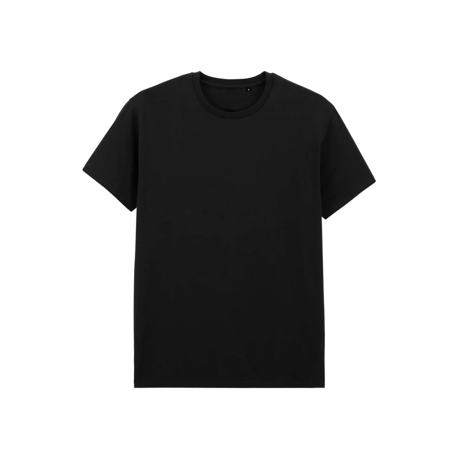 Gildan Light cotton felnőtt címke nélküli póló Black