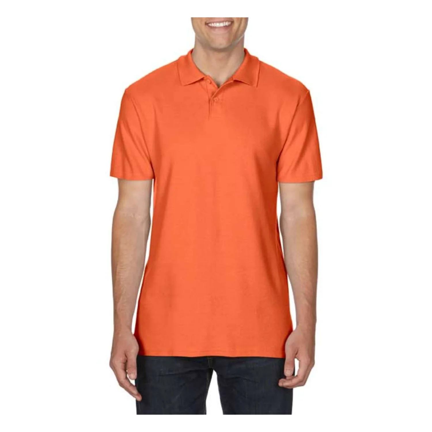 Gildan SOFTSTYLE™ felnőtt dupla piqué póló Orange