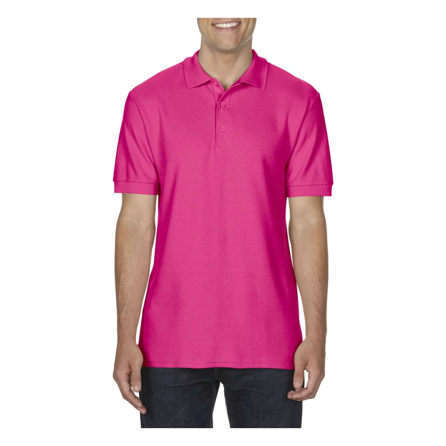 Gildan Premium COTTON® felnőtt dula piqué póló Heliconia