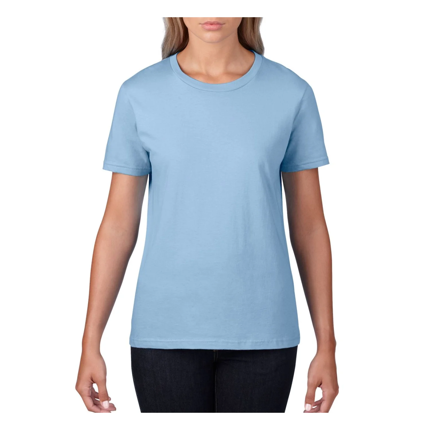Gildan Premium COTTON® női póló Light Blue