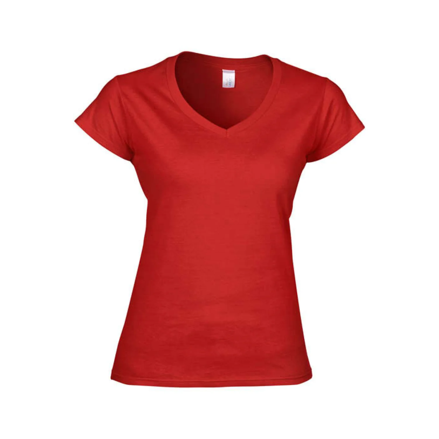 Gildan SOFTSTYLE™ női v-nyakú póló Red