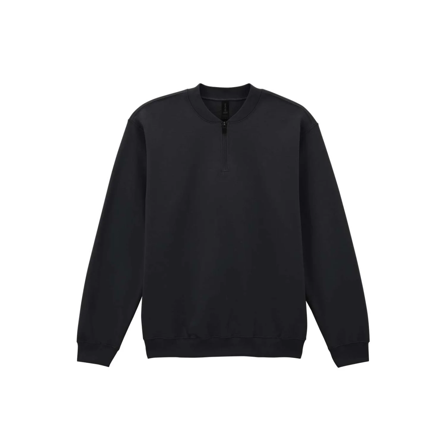 Gildan SOFTSTYLE™ midweight felnőtt 1/4 cipzáras pulóver pulóverek és kardigán Black