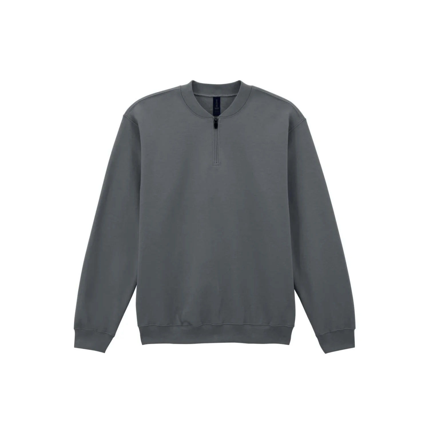 Gildan SOFTSTYLE™ midweight felnőtt 1/4 cipzáras pulóver pulóverek és kardigán Charcoal