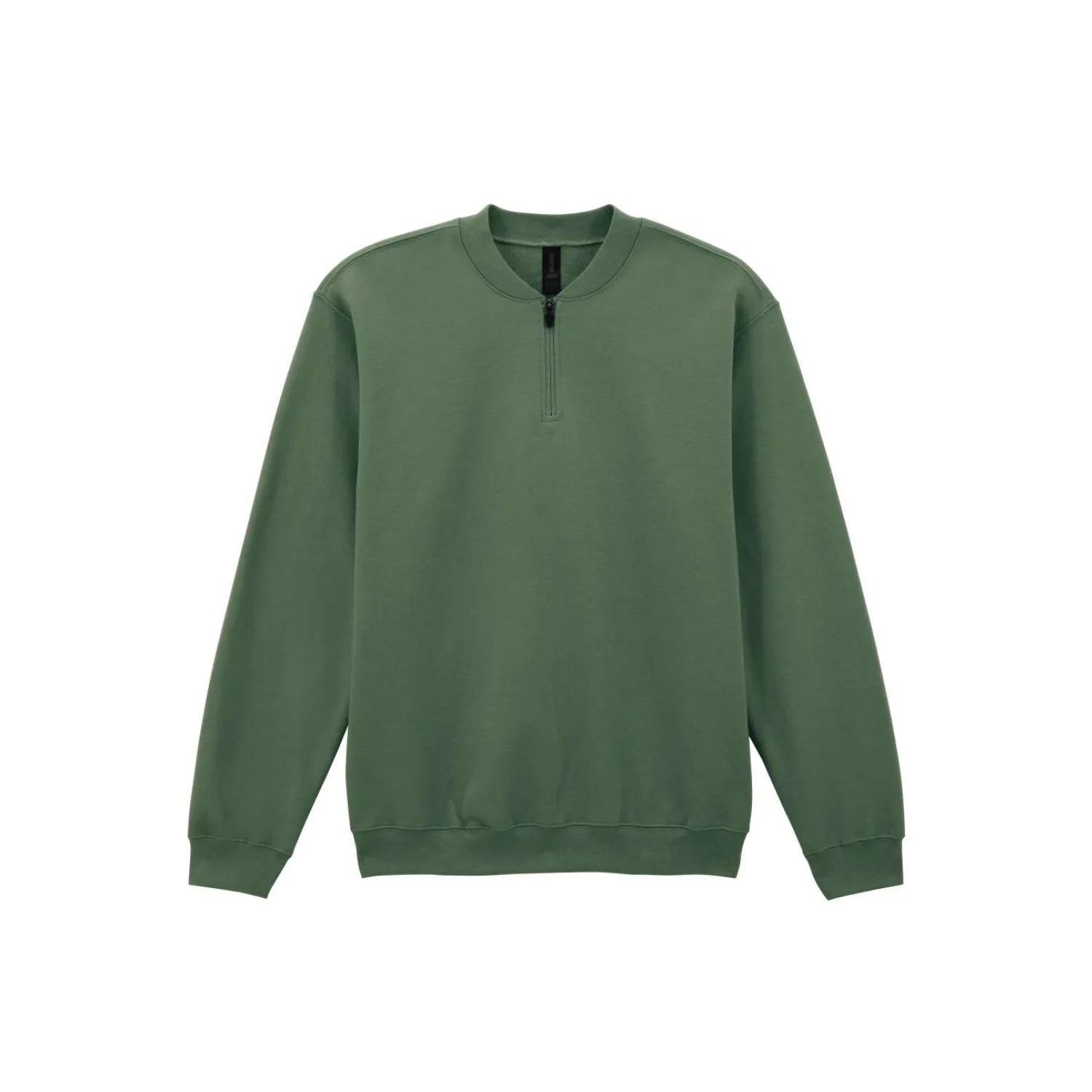 Gildan SOFTSTYLE™ midweight felnőtt 1/4 cipzáras pulóver pulóverek és kardigán Military Green