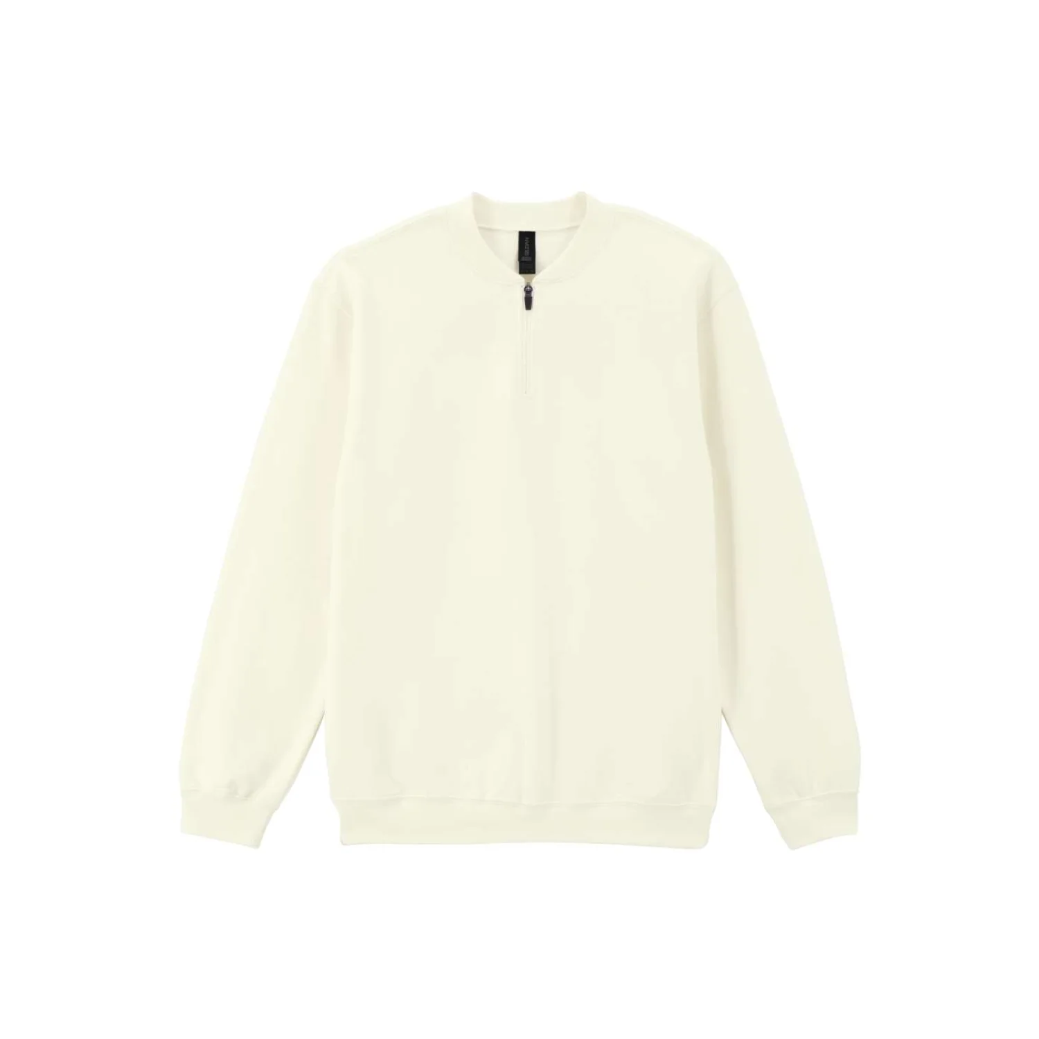 Gildan SOFTSTYLE™ midweight felnőtt 1/4 cipzáras pulóver pulóverek és kardigán Off White