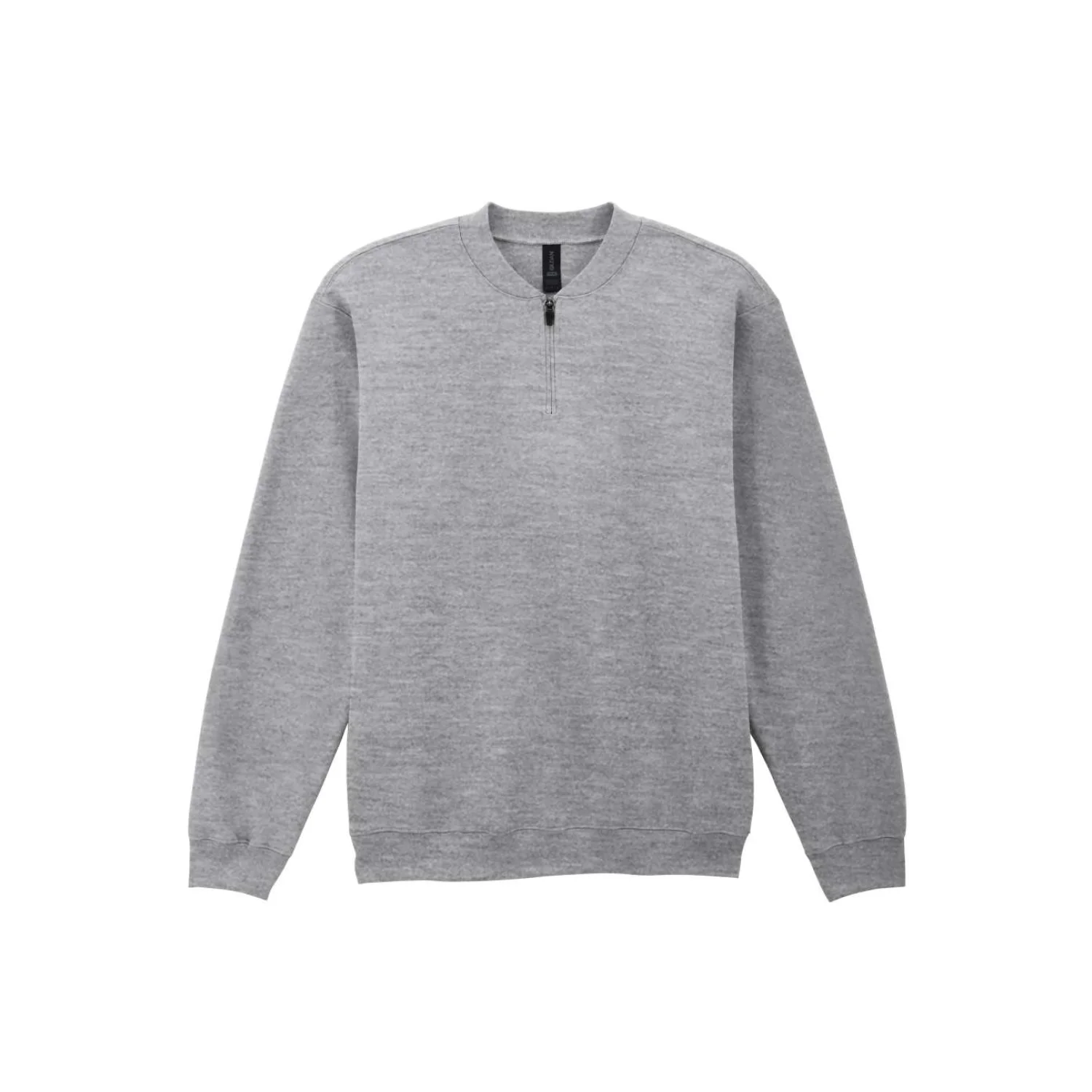 Gildan SOFTSTYLE™ midweight felnőtt 1/4 cipzáras pulóver pulóverek és kardigán RS Sport Grey