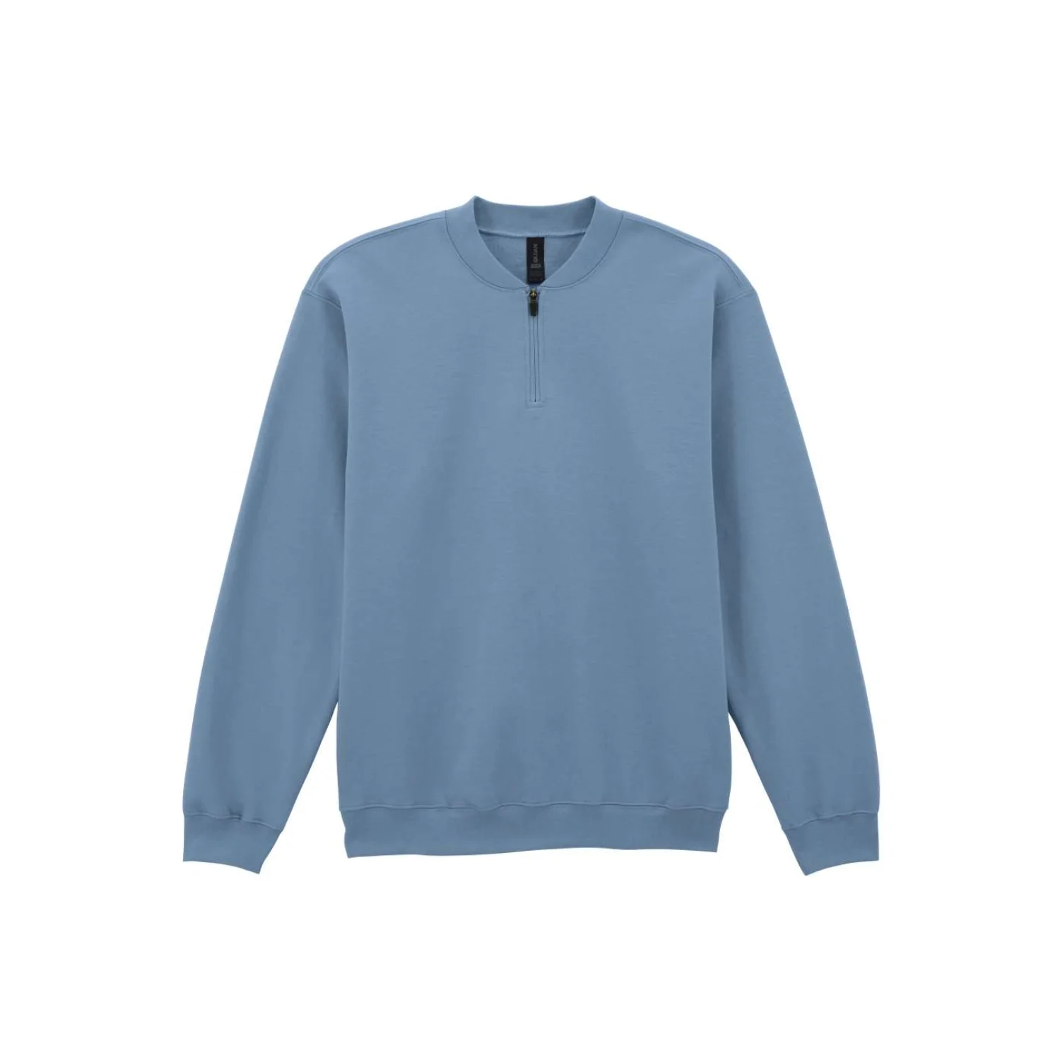 Gildan SOFTSTYLE™ midweight felnőtt 1/4 cipzáras pulóver pulóverek és kardigán Stone Blue