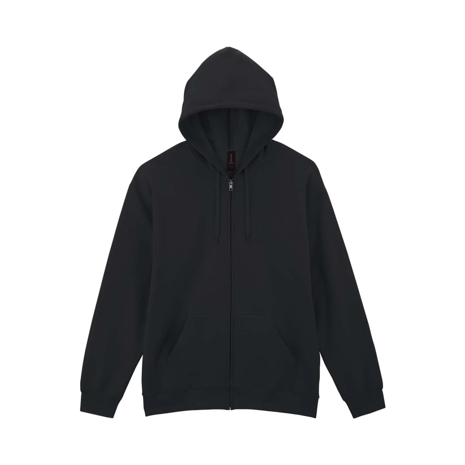 Gildan SOFTSTYLE™ midweight felnőtt végig cipzáras kapucnis pulóver pulóverek és kardigán Black