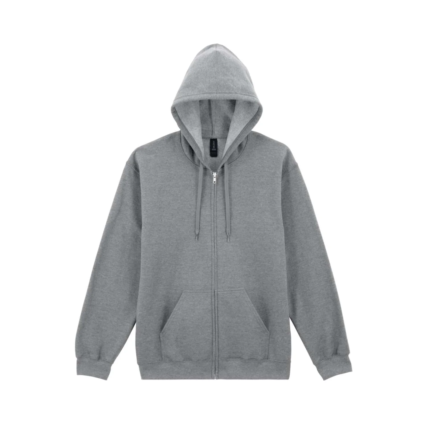 Gildan SOFTSTYLE™ midweight felnőtt végig cipzáras kapucnis pulóver pulóverek és kardigán RS Sport Grey
