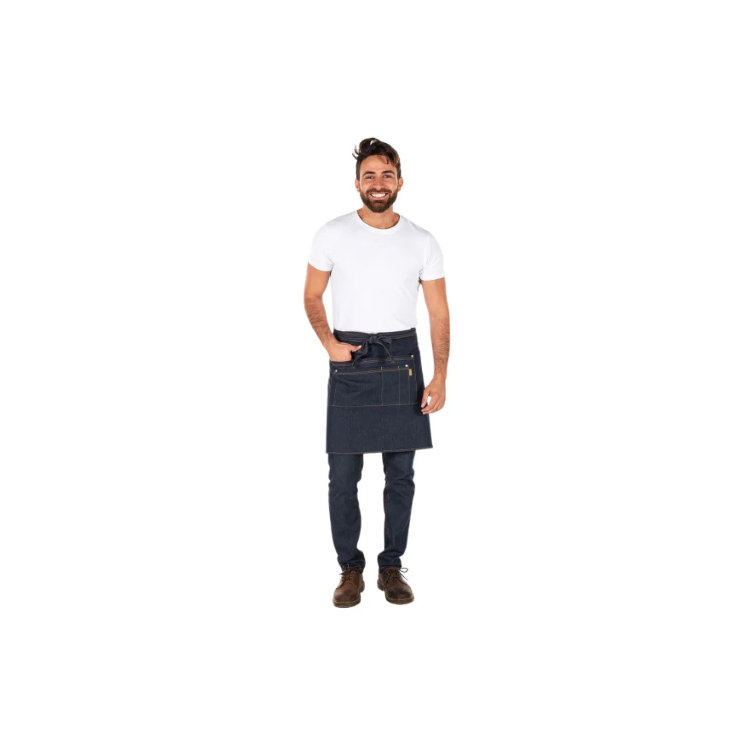 GARY’S WORKWEAR GARYS - JORDANIA derekas kötény farmerkék/tengerészkék