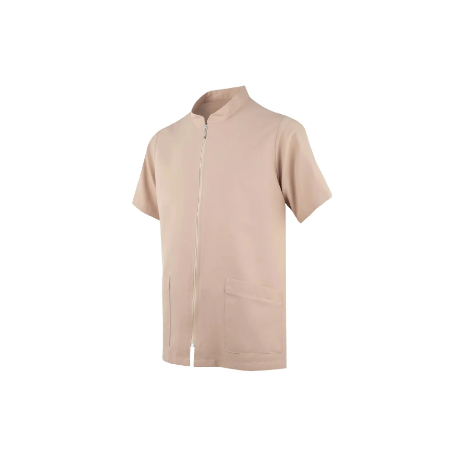 GARY’S WORKWEAR GARYS - MALLORCA férfi cipzáras rövid ujjú felső bézs