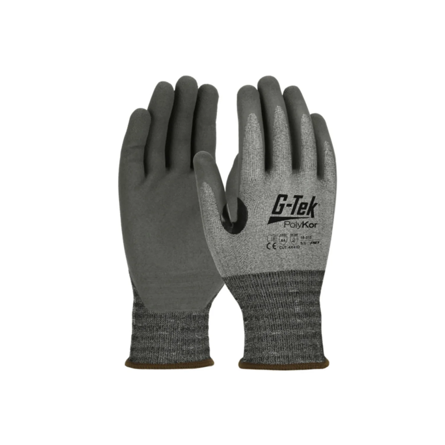 Gtek G-TEK PolyKor X7 kötött, NeoFoam® tenyérmártott munkavédelmi kesztyű szürke