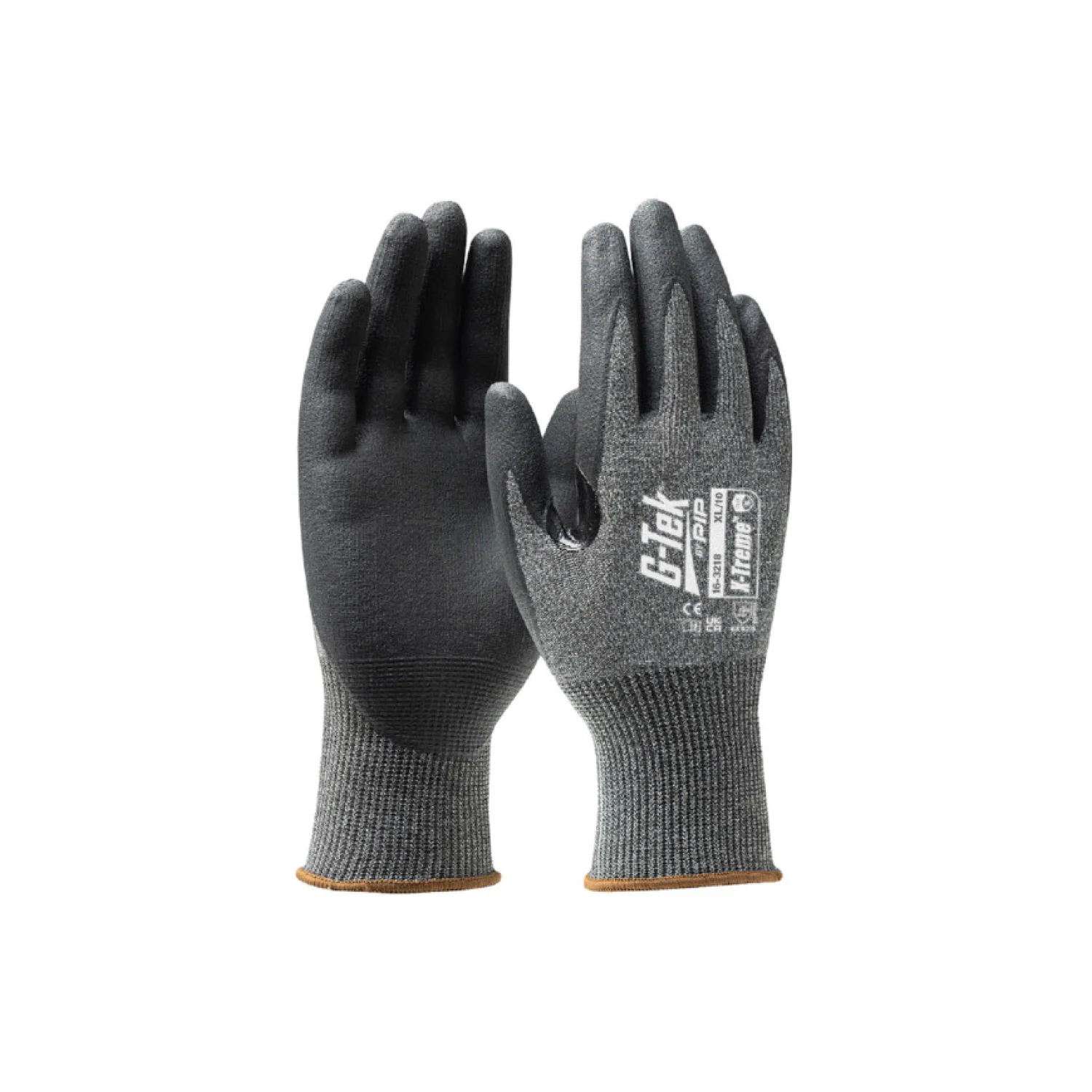 Gtek G-TEK X-Treme XREY® kötött, nitril tenyérmártott munkavédelmi kesztyű szürke