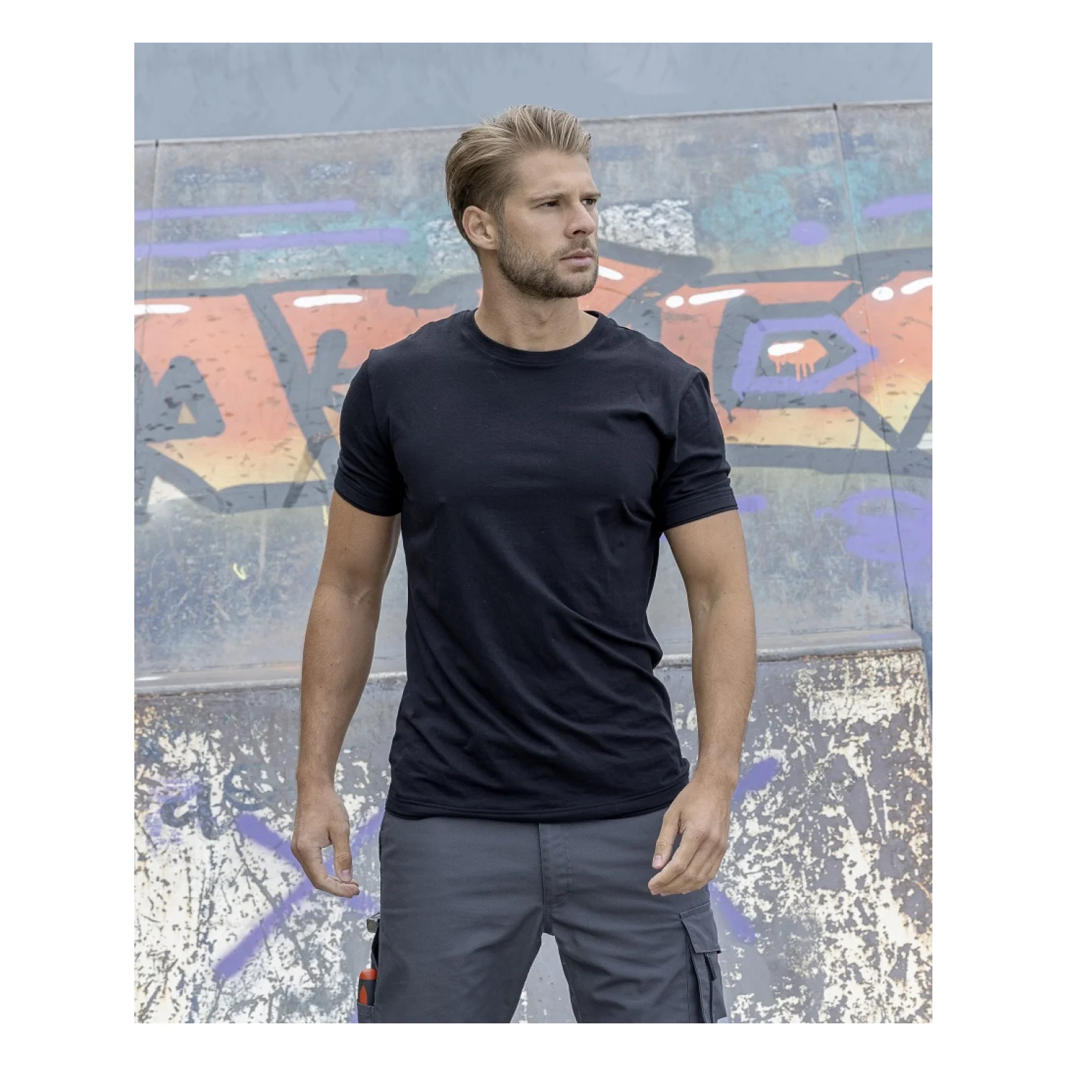 ARDON®TRENDY - rövid ujjú póló fekete