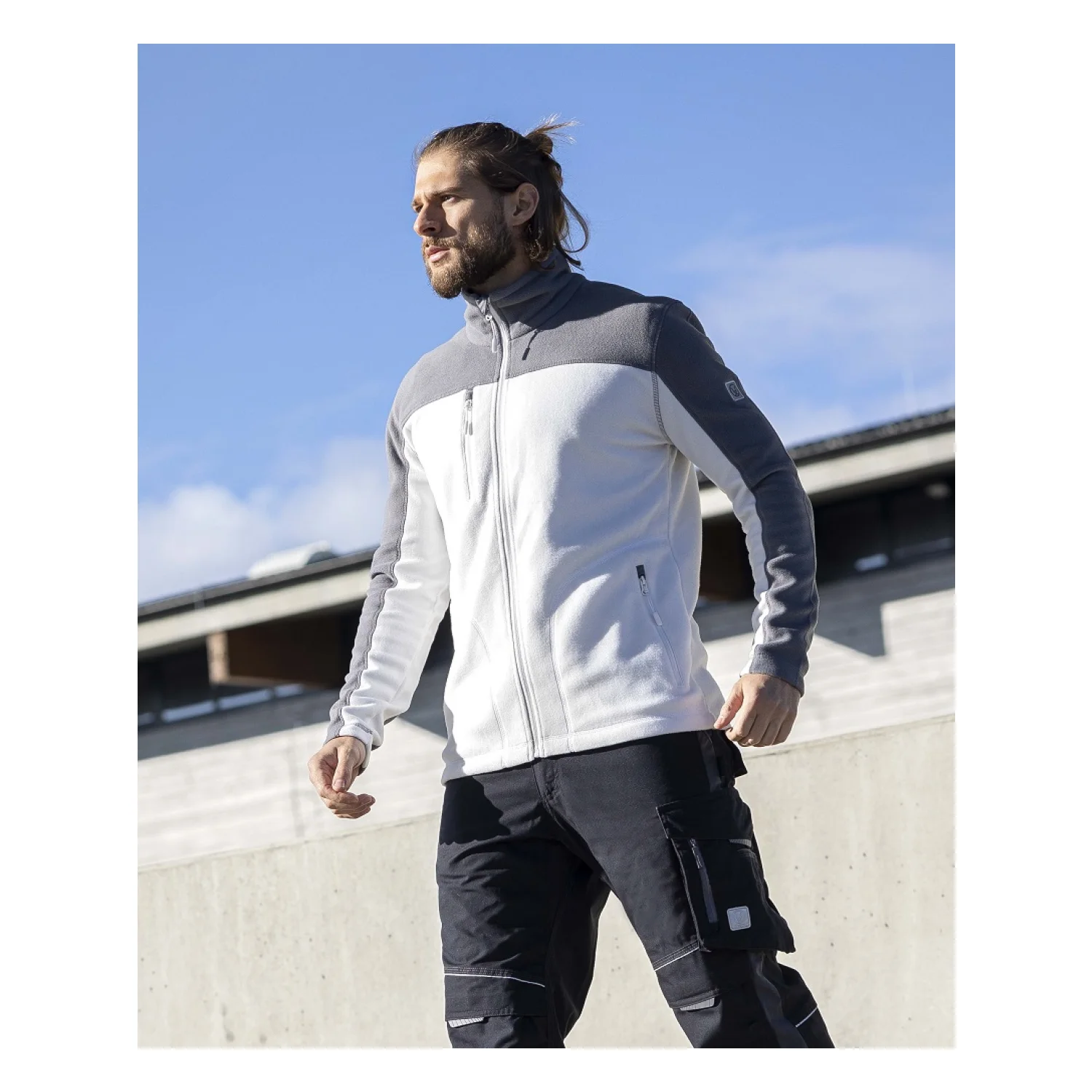 Ardon Melegítő felső fleece ARDON®MICHAEL férfi fehér