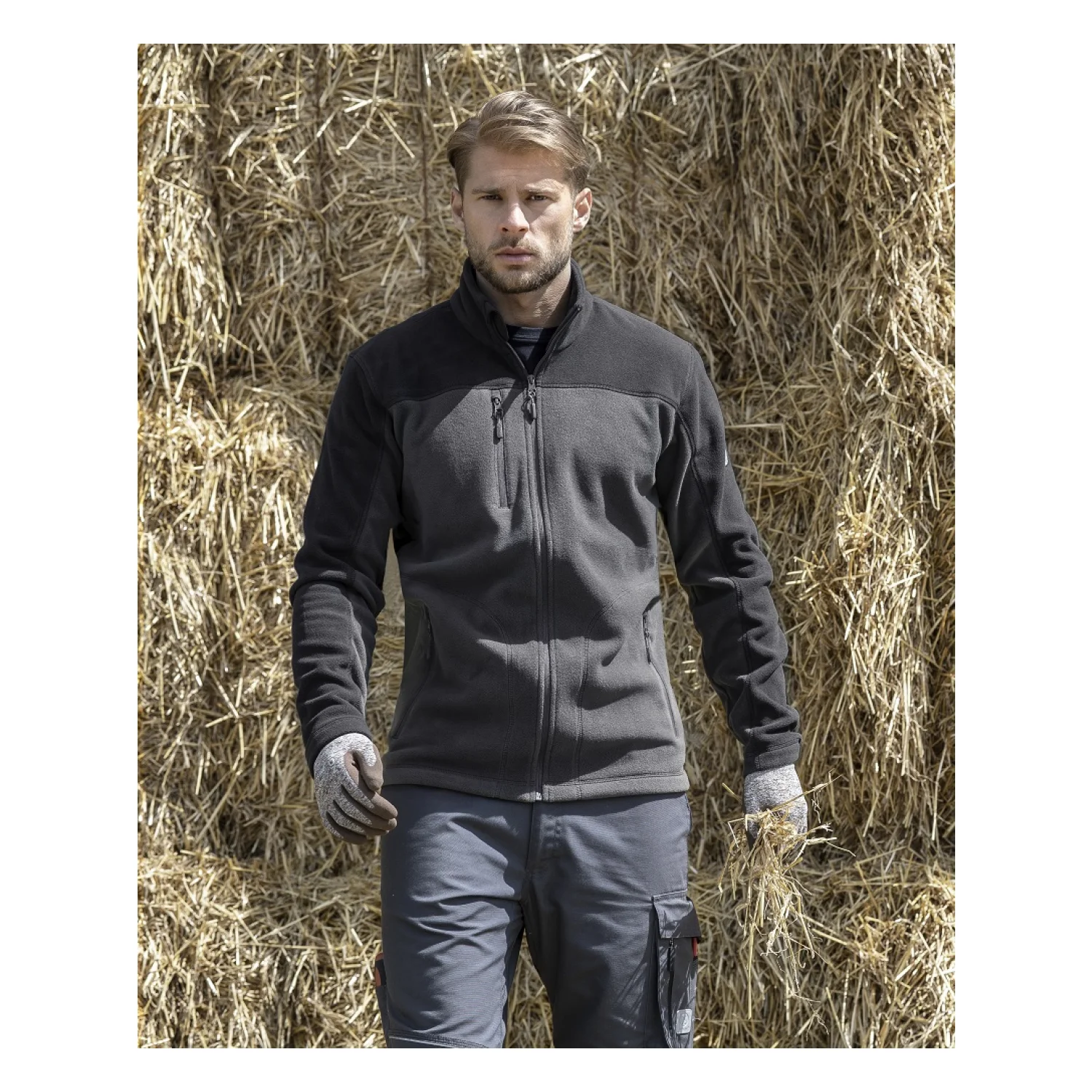Ardon Melegítő felső fleece ARDON®MICHAEL férfi sötét szürke