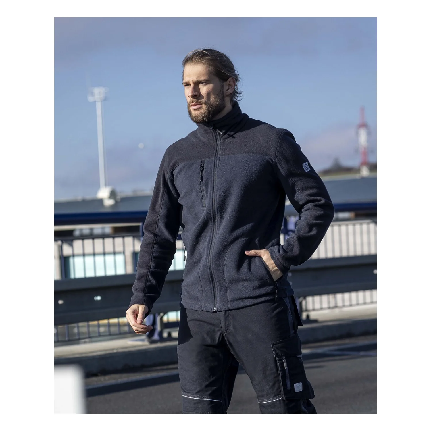 Ardon Melegítő felső fleece ARDON®MICHAEL férfi antracit szürke