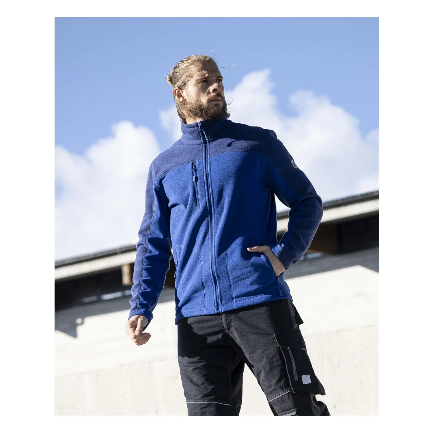 Ardon Melegítő felső fleece ARDON®MICHAEL férfi közép royal kék