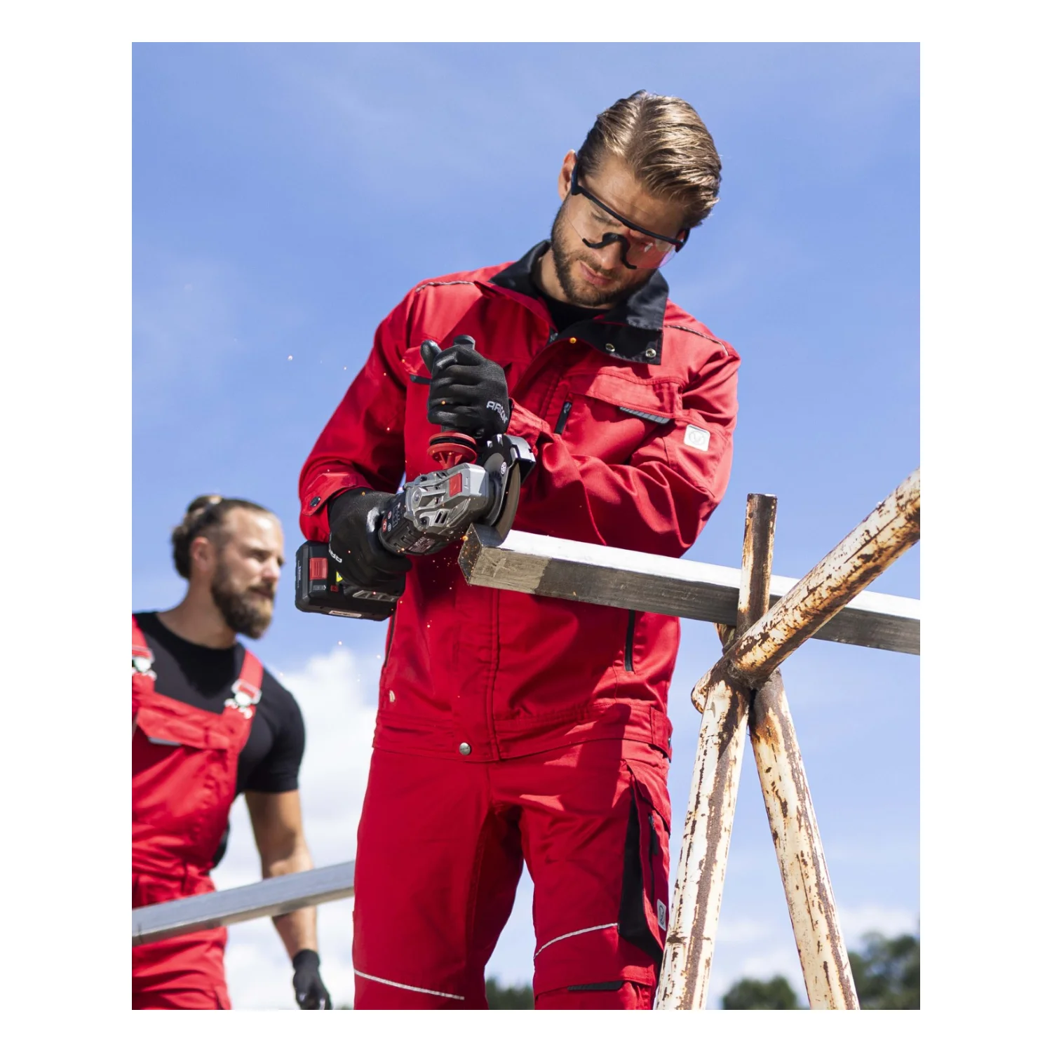 ARDON®SUMMER - férfi munkakabát piros