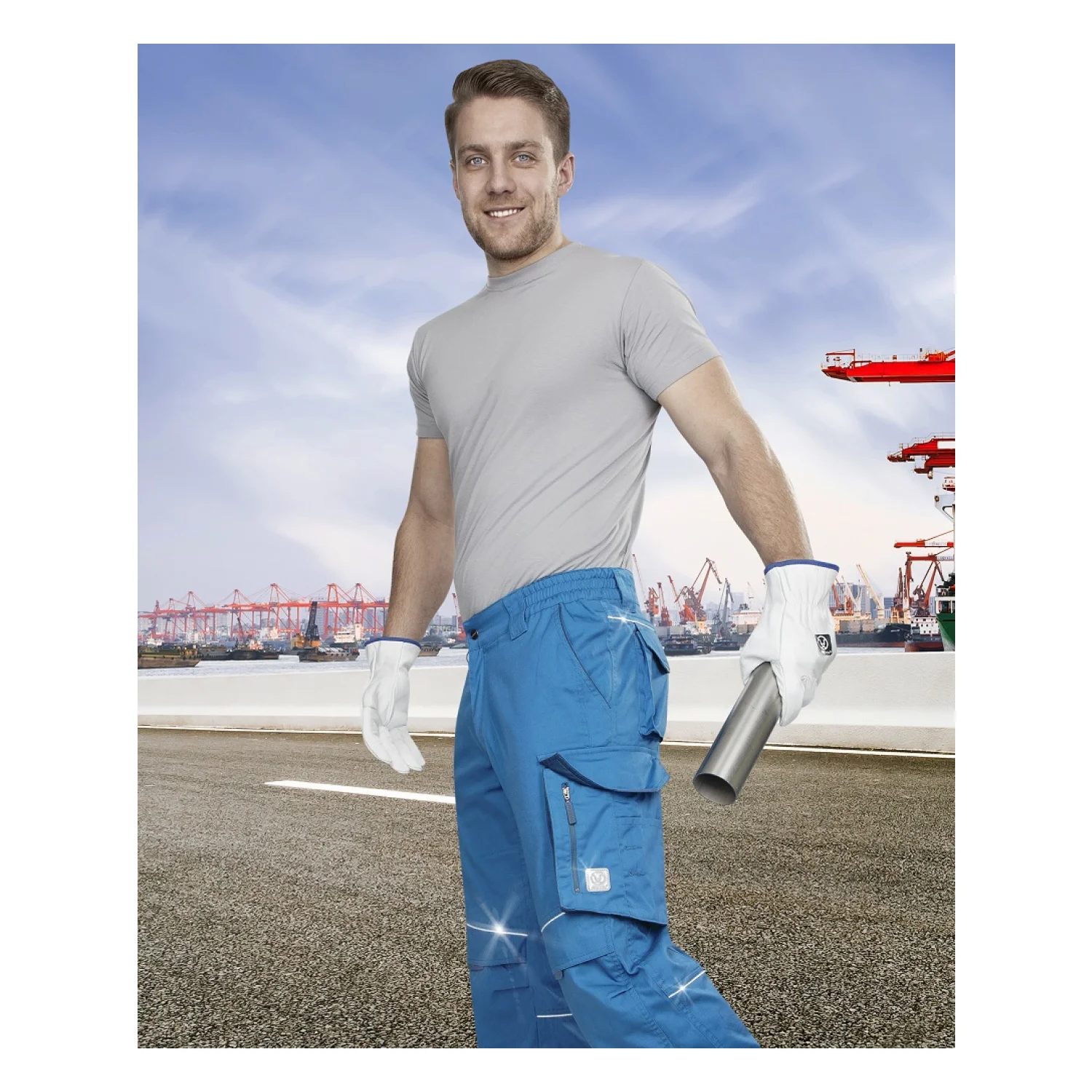 ARDON®SUMMER - férfi derekas nadrág kék