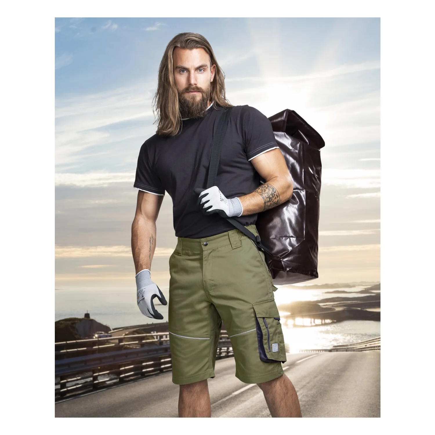 ARDON®SUMMER - férfi rövidnadrág khaki