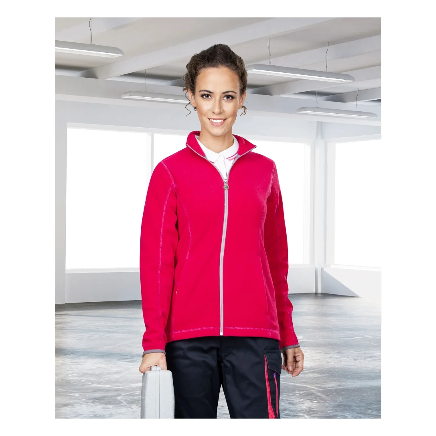 ARDON®FLORET női fleece melegítő felső rózsaszín és lila