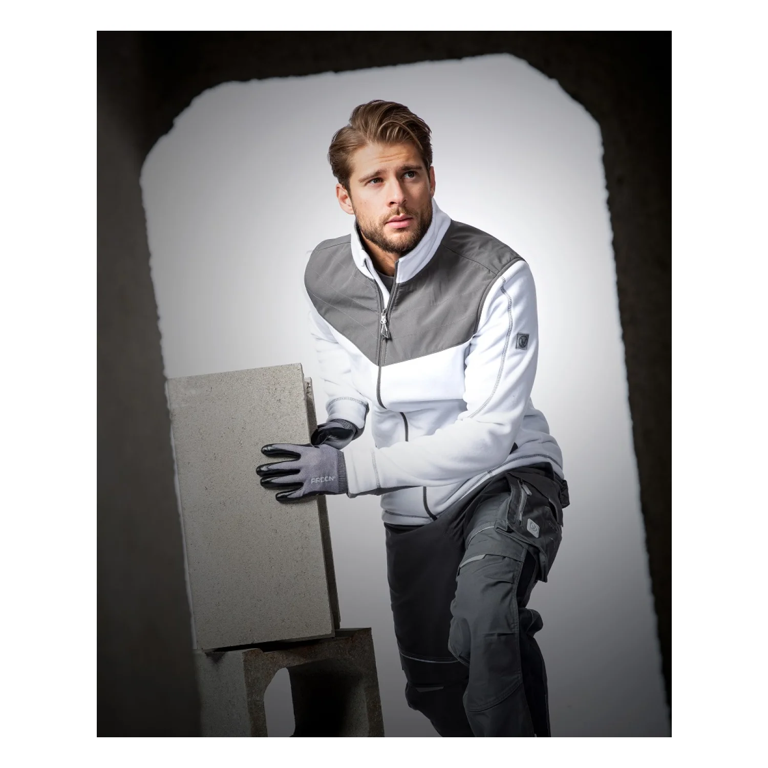 ARDON®SoftFLEECE COMBO melegítő felső fehér