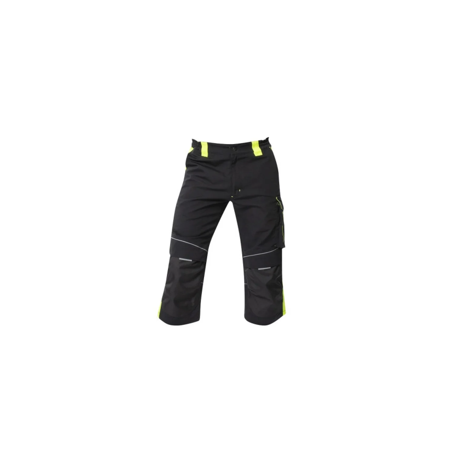 ARDON®NEON - férfi 3/4-es munkanadrág fekete/sárga