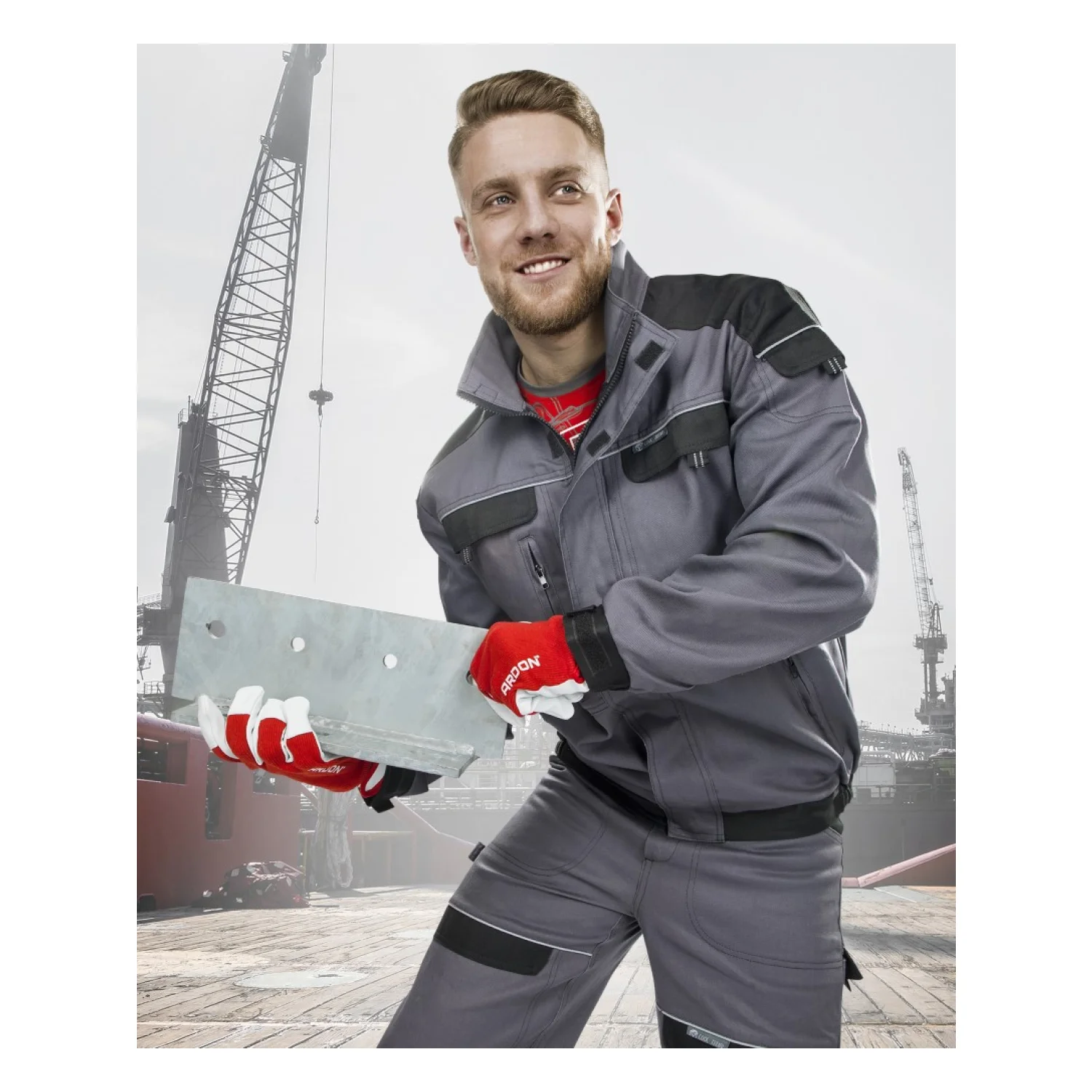 ARDON®COOL TREND - férfi munkakabát szürke
