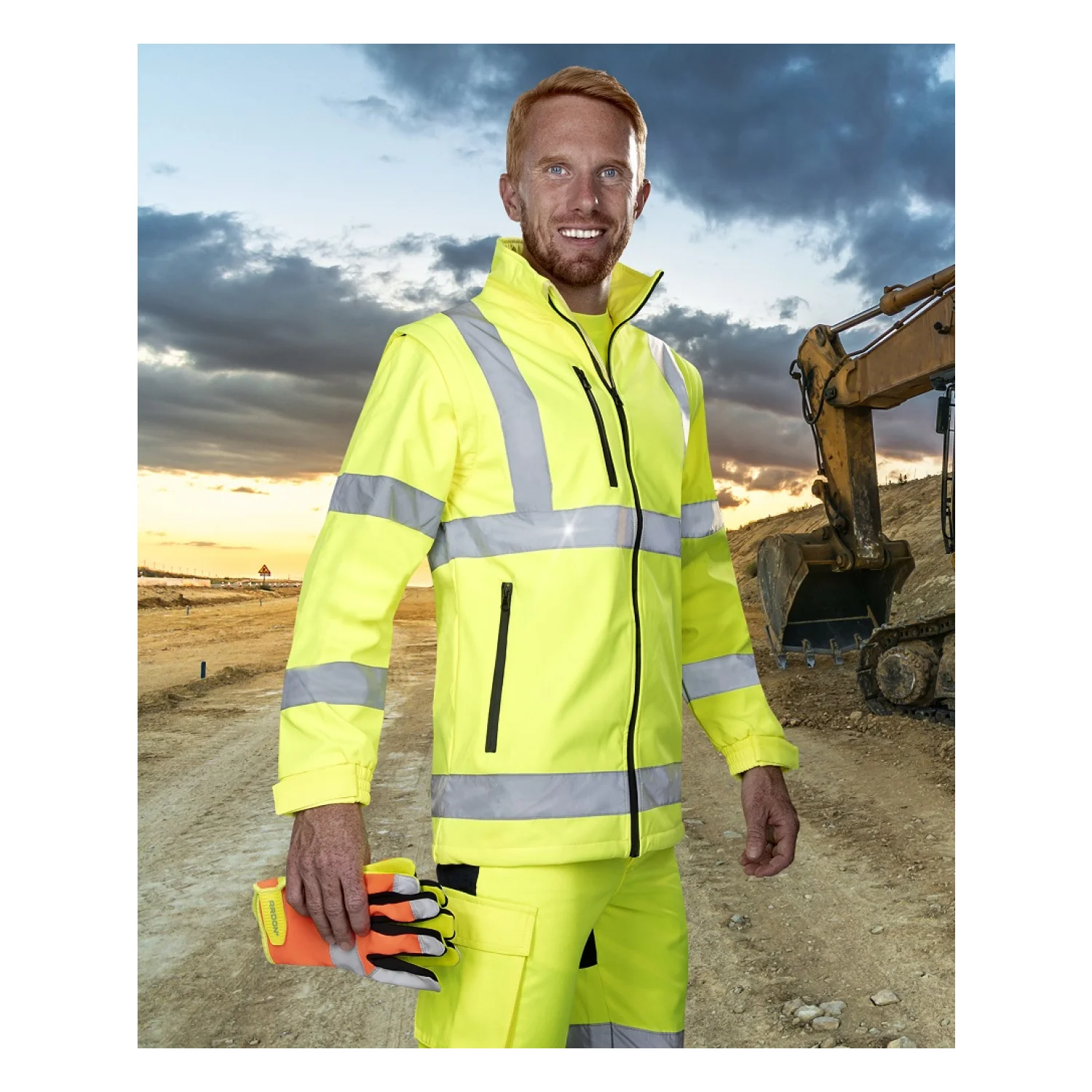 Ardon Dzseki softshell ARDON®REF501 Hi-Vis sárga