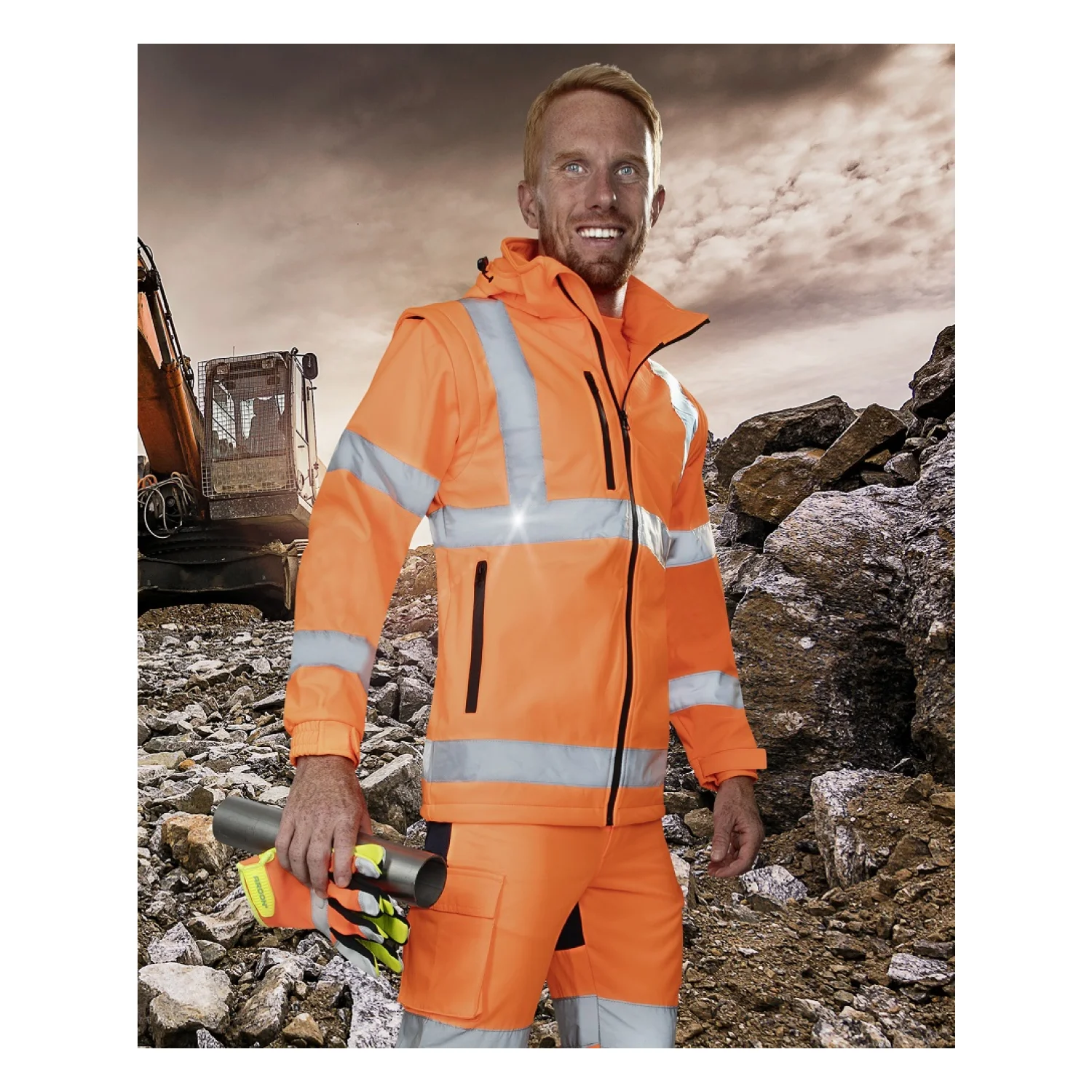 Ardon Dzseki softshell ARDON®REF502 Hi-Vis narancssárga