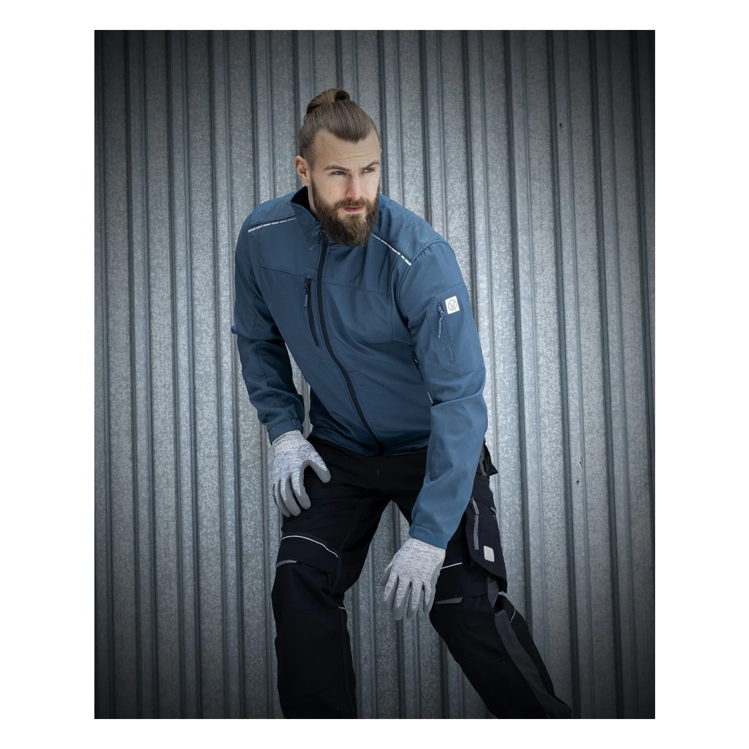 ARDON®VISION - férfi téli softshell kabát kék