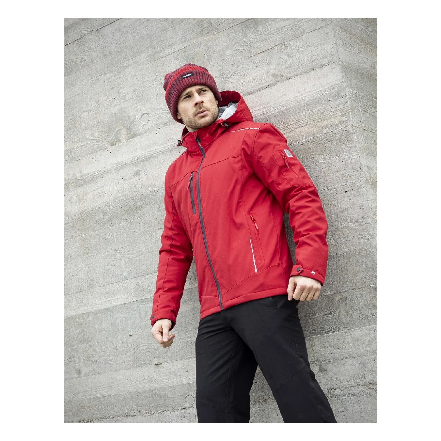 ARDON®VISION - férfi téli softshell kabát piros