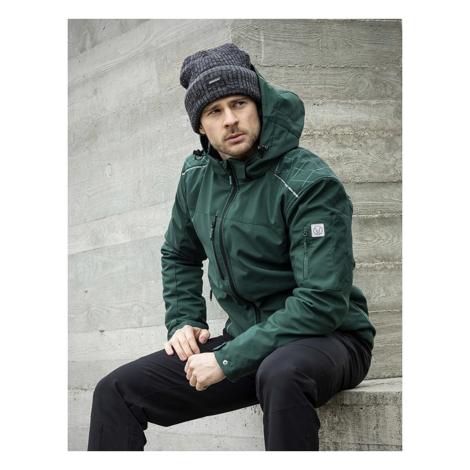ARDON®VISION - férfi téli softshell kabát zöld