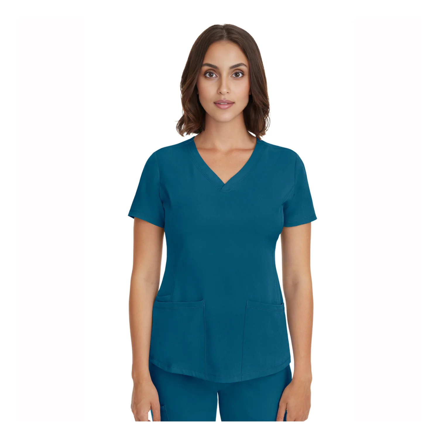 Healing Hands Women's blouse HHE2500 olive green Caribian blue