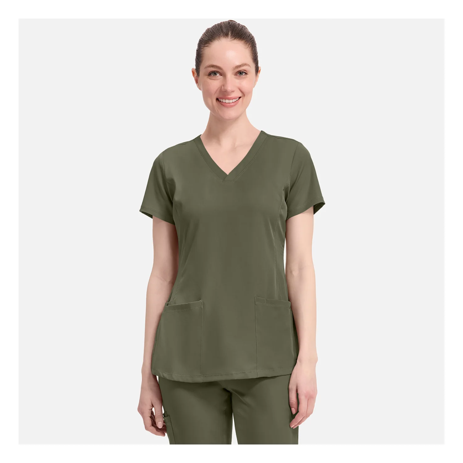 Healing Hands Women's blouse HHE2500 olive green Khaki