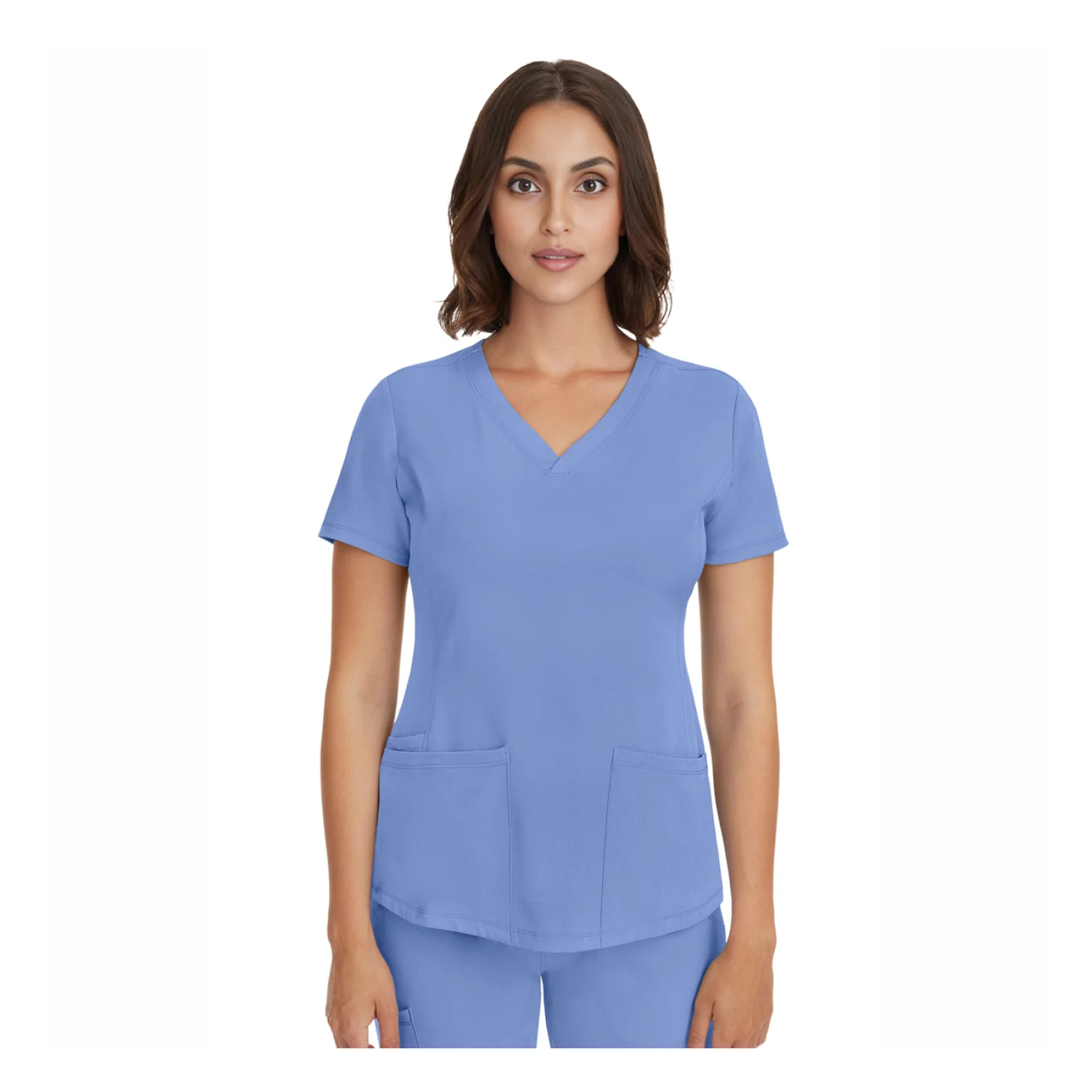 Healing Hands Women's blouse HHE2500 olive green Light blue