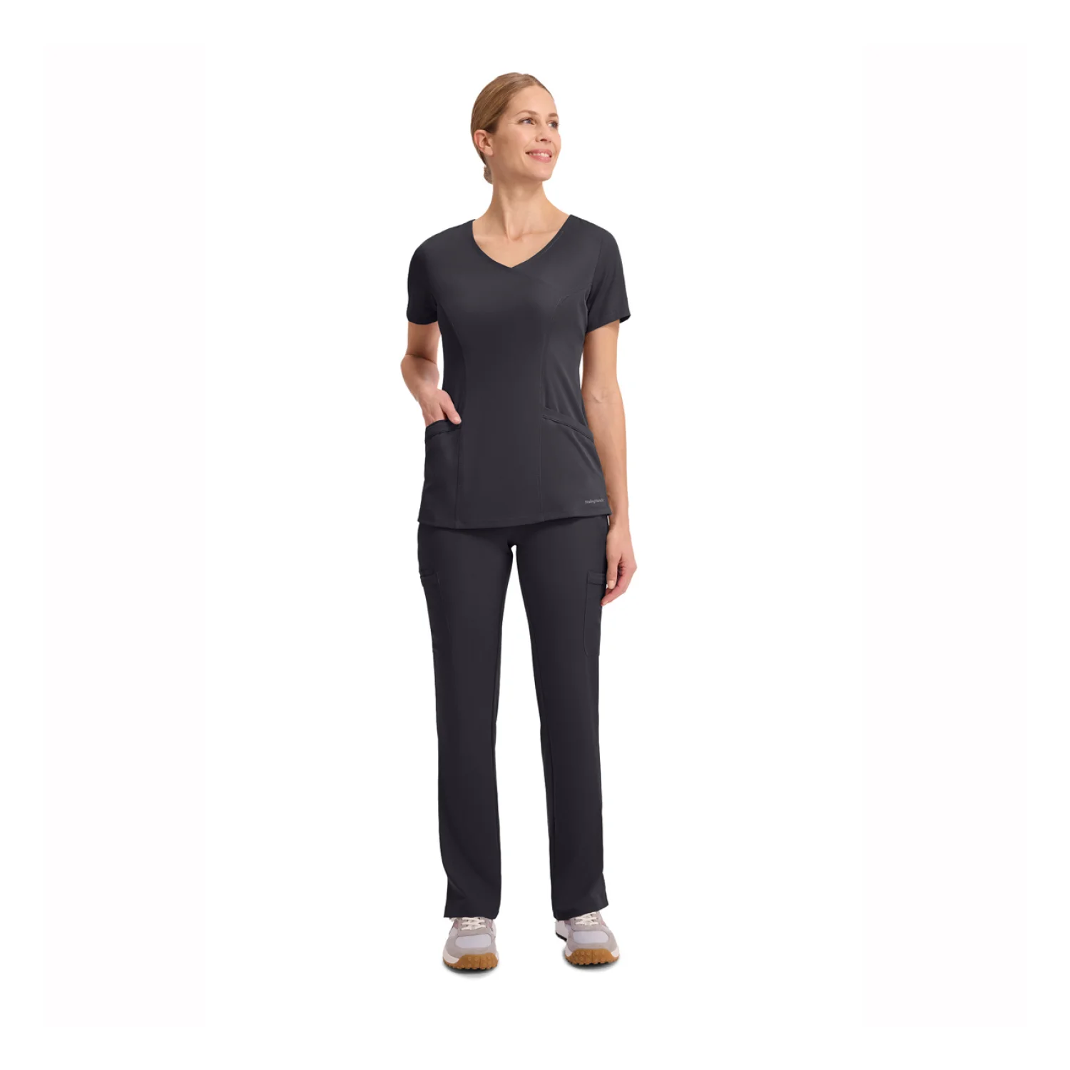 Healing Hands Women's blouse HHE2525 dark grey Dark grey