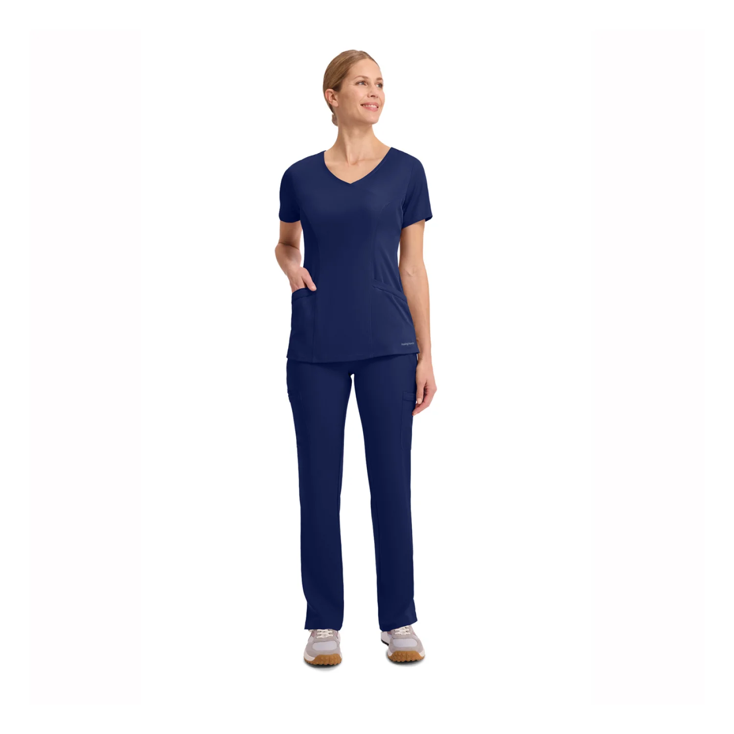 Healing Hands Women's blouse HHE2525 dark grey Navy